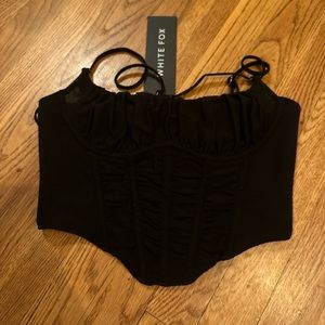 White fox boutique corset top
